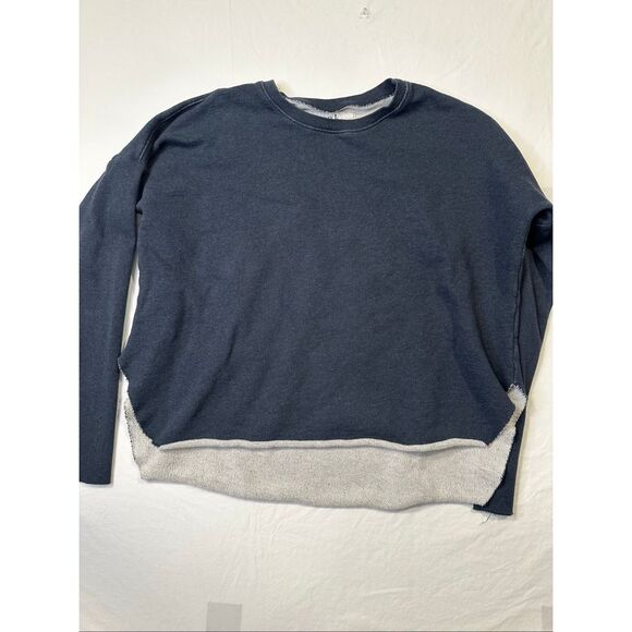 Frank & Eileen Sweatshirt Womens Oversized Crewneck Navy Size Medium - Picture 1 of 9